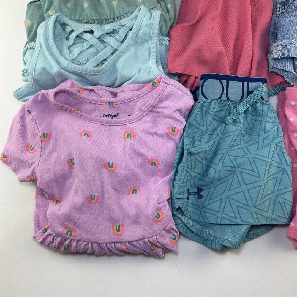Girls 5T Clothing Lot Of 7 Piece Summer Fall Back To School Dresses Shorts Skirt